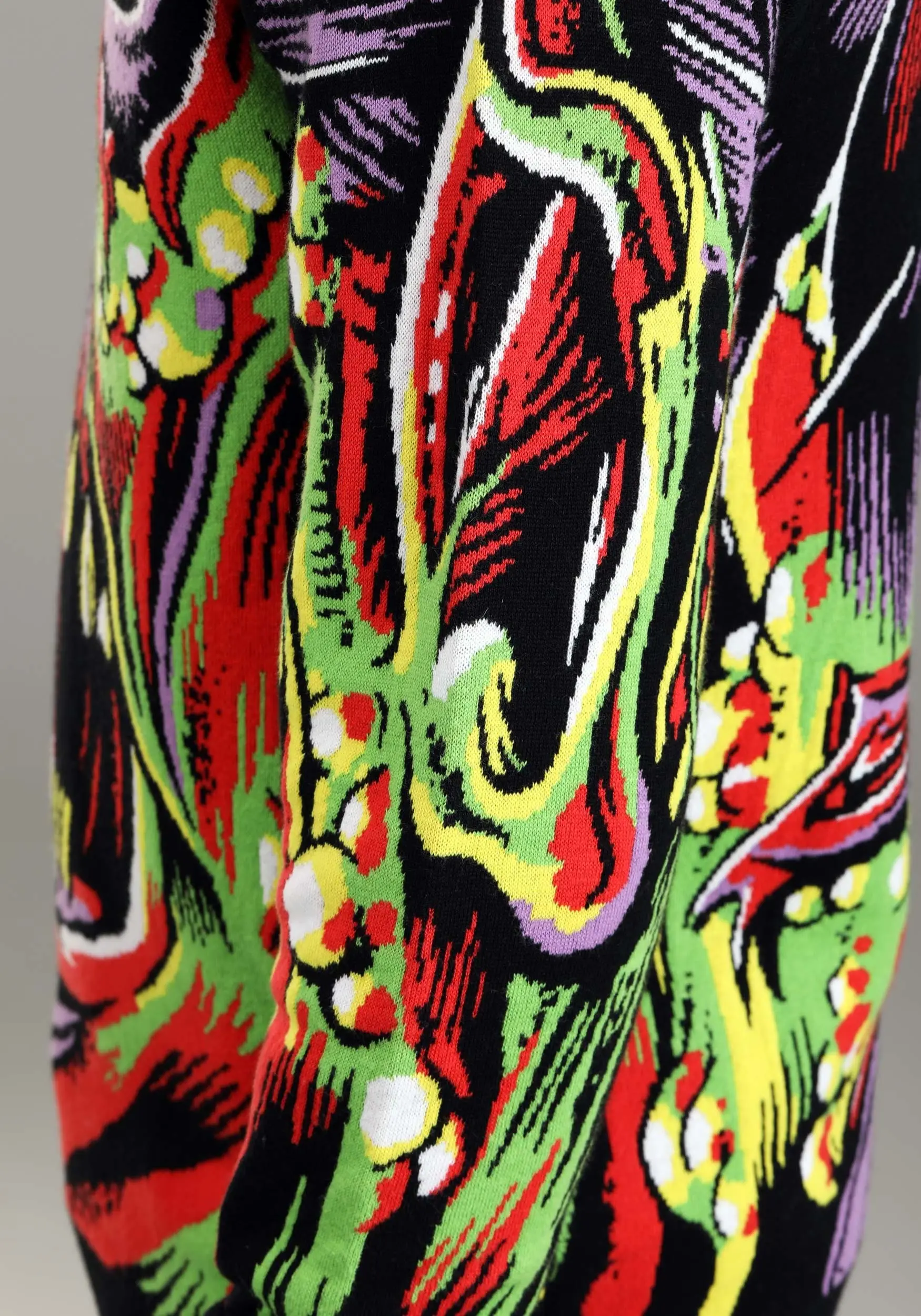 Face The Monster Halloween Ugly Sweater For Adults - Image 5