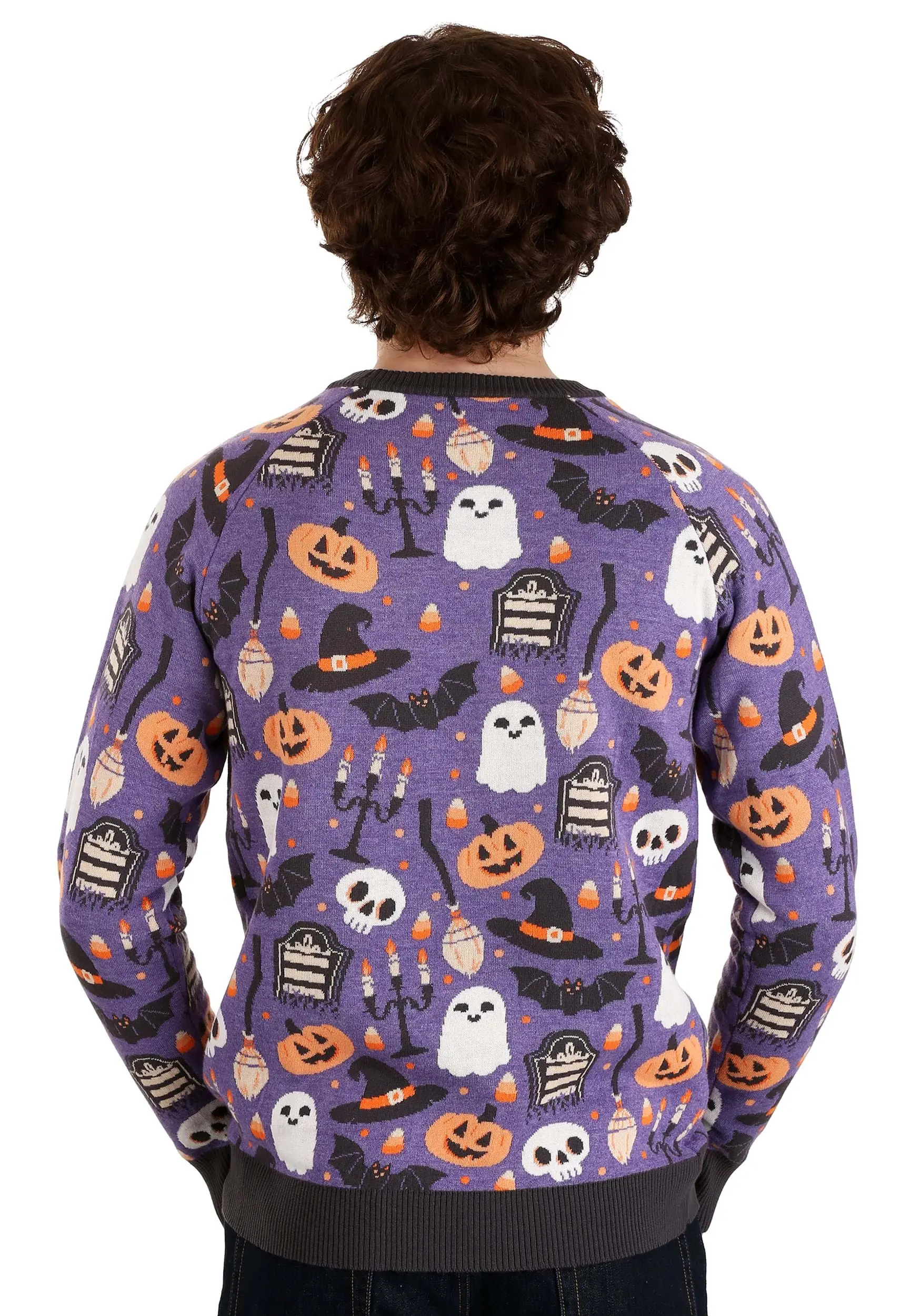 Halloween Mischief Adult Ugly Halloween Sweater - Image 3
