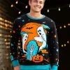 Neon Halloween Ugly Sweater For Adults