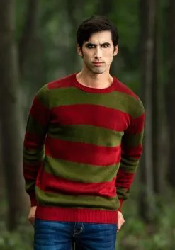 Striped Nightmare On Elm Street Freddy Sweater