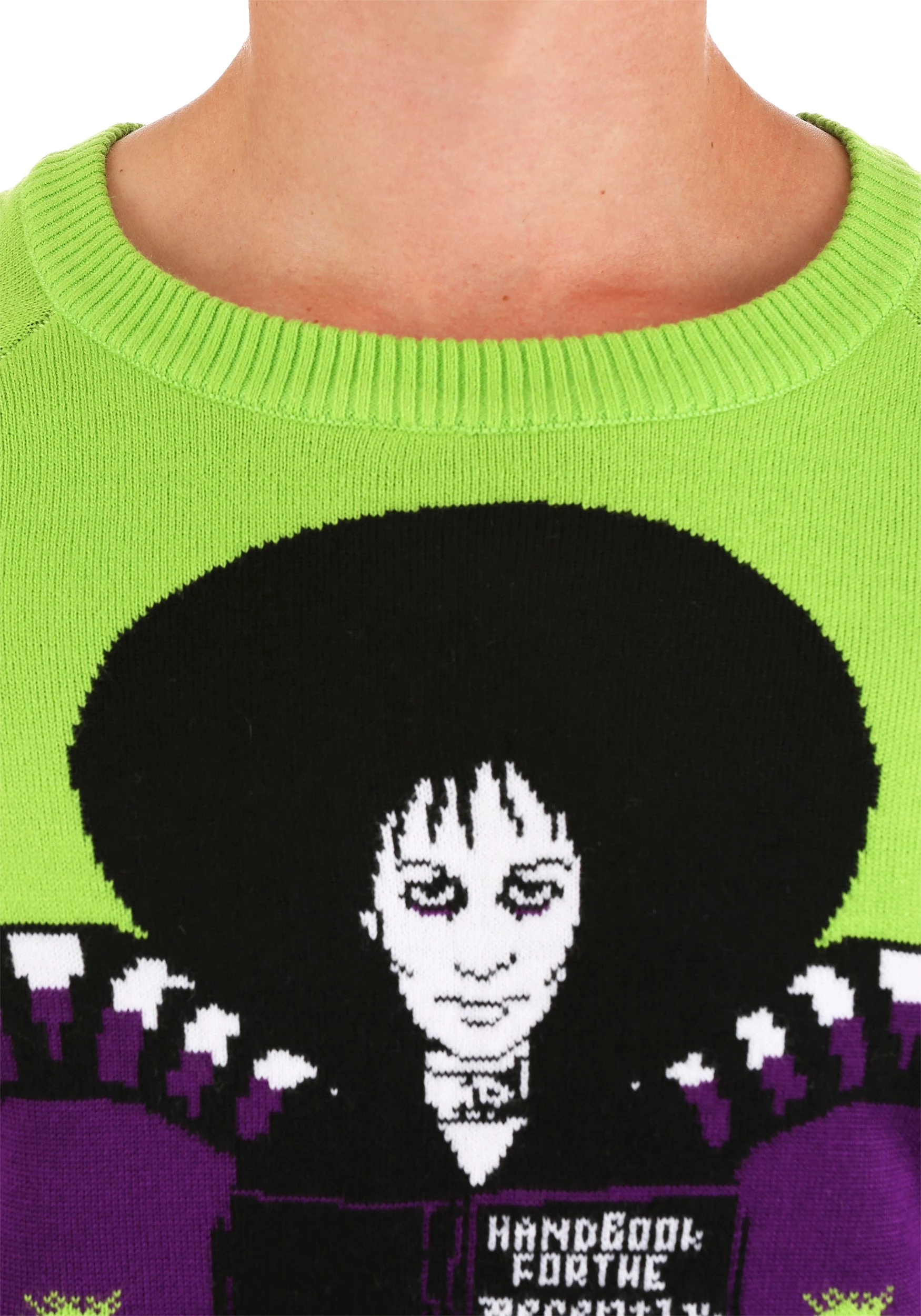 Adult Beetlejuice Lydia Deetz Ugly Halloween Sweater - Image 6