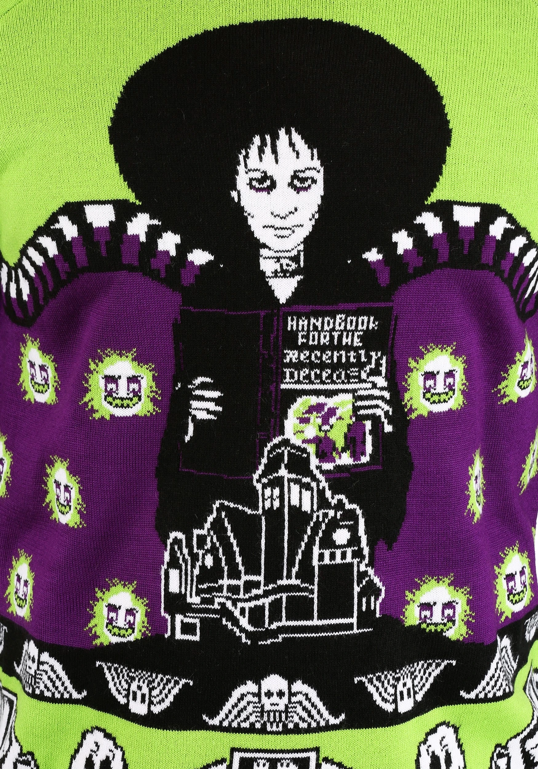 Adult Beetlejuice Lydia Deetz Ugly Halloween Sweater - Image 10