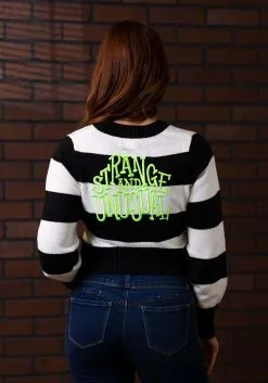 Beetlejuice X Unique Vintage Strange And Unusual Striped Cardigan