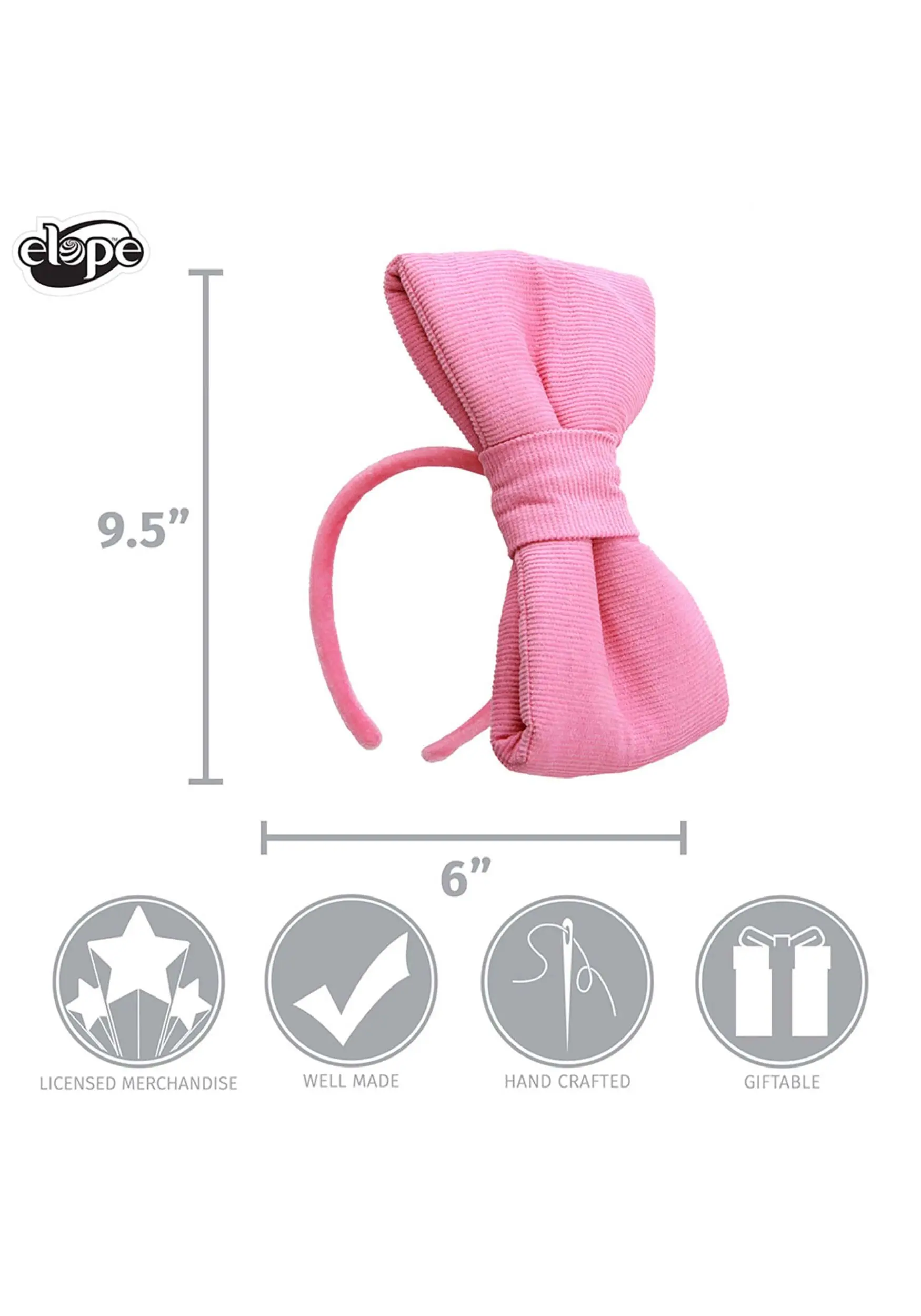 Bo Peep Large Pink Bow Headband - Image 3