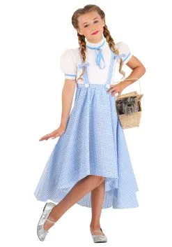 Hi-Lo Gingham Dress Girl's Costume