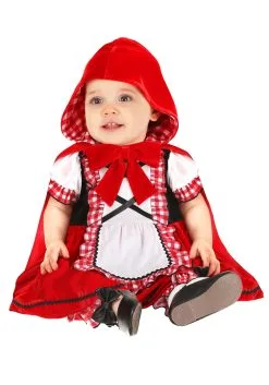 Classic Red Riding Hood Costume For Infants