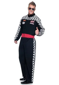 Race Car Driver Plus Size Costume For Men