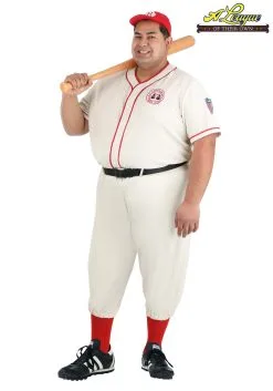A League Of Their Own Coach Jimmy Costume In Men's Plus Size
