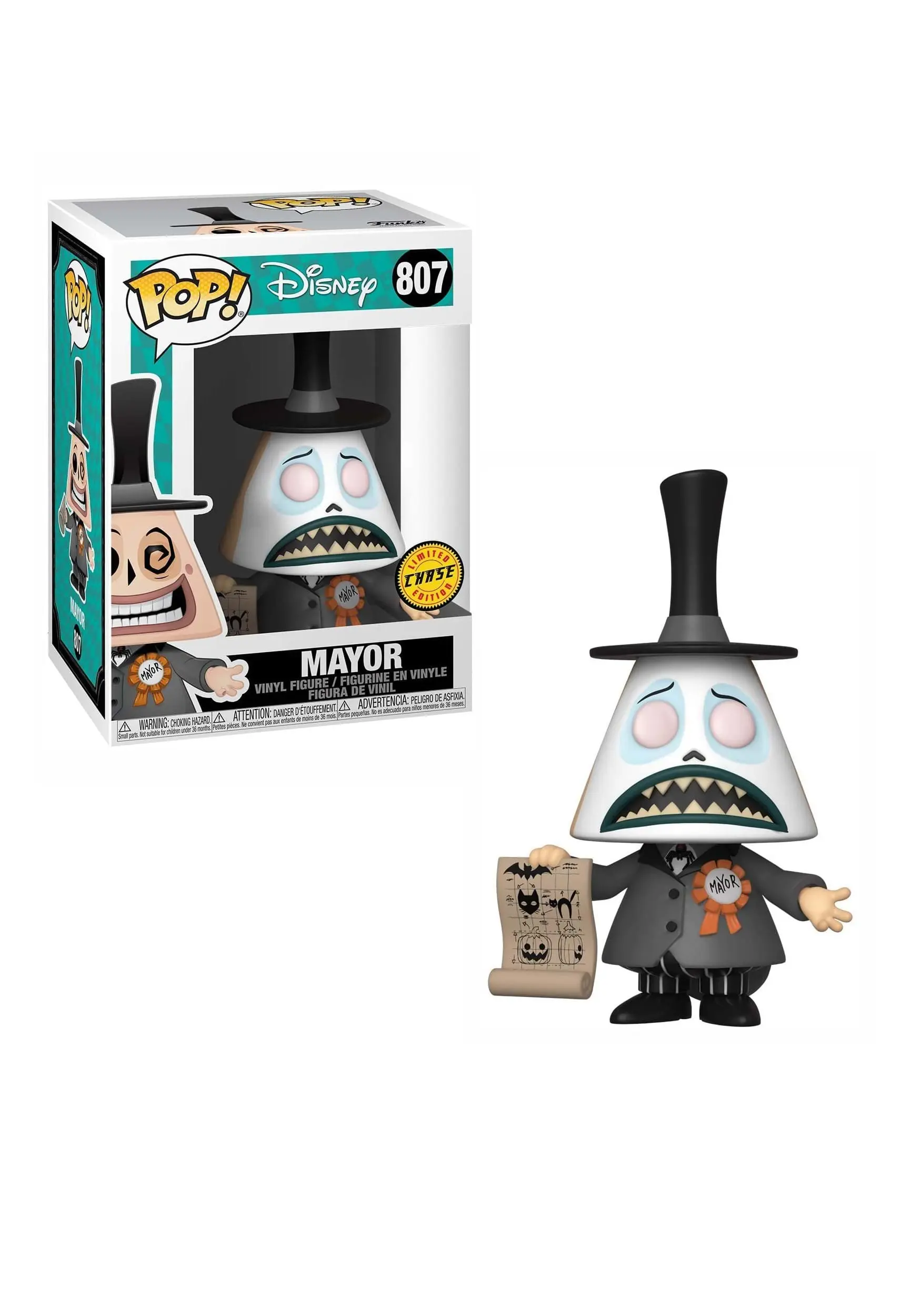 Funko POP! Disney: Nightmare Before Christmas- Mayor W/ Megaphone Vinyl Figure - Image 5