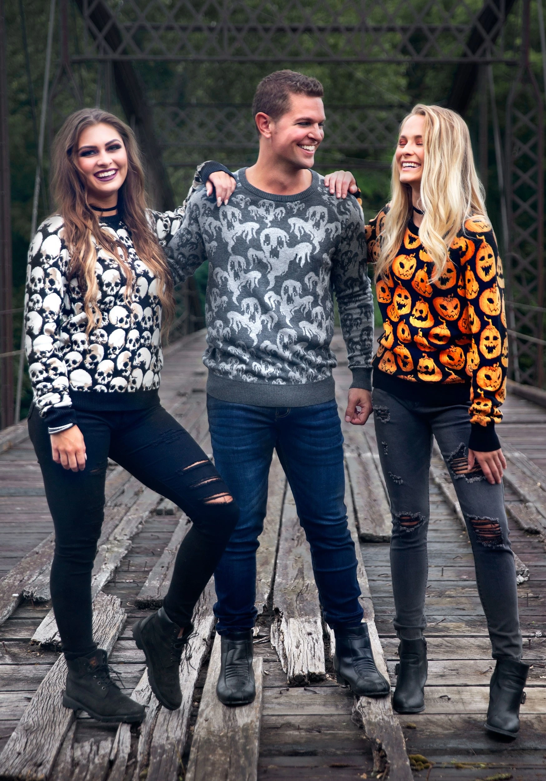 Pumpkin Frenzy Ugly Halloween Sweater - Image 3