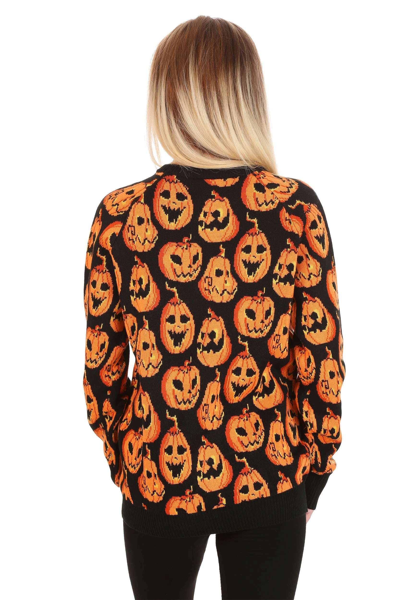Pumpkin Frenzy Ugly Halloween Sweater - Image 4