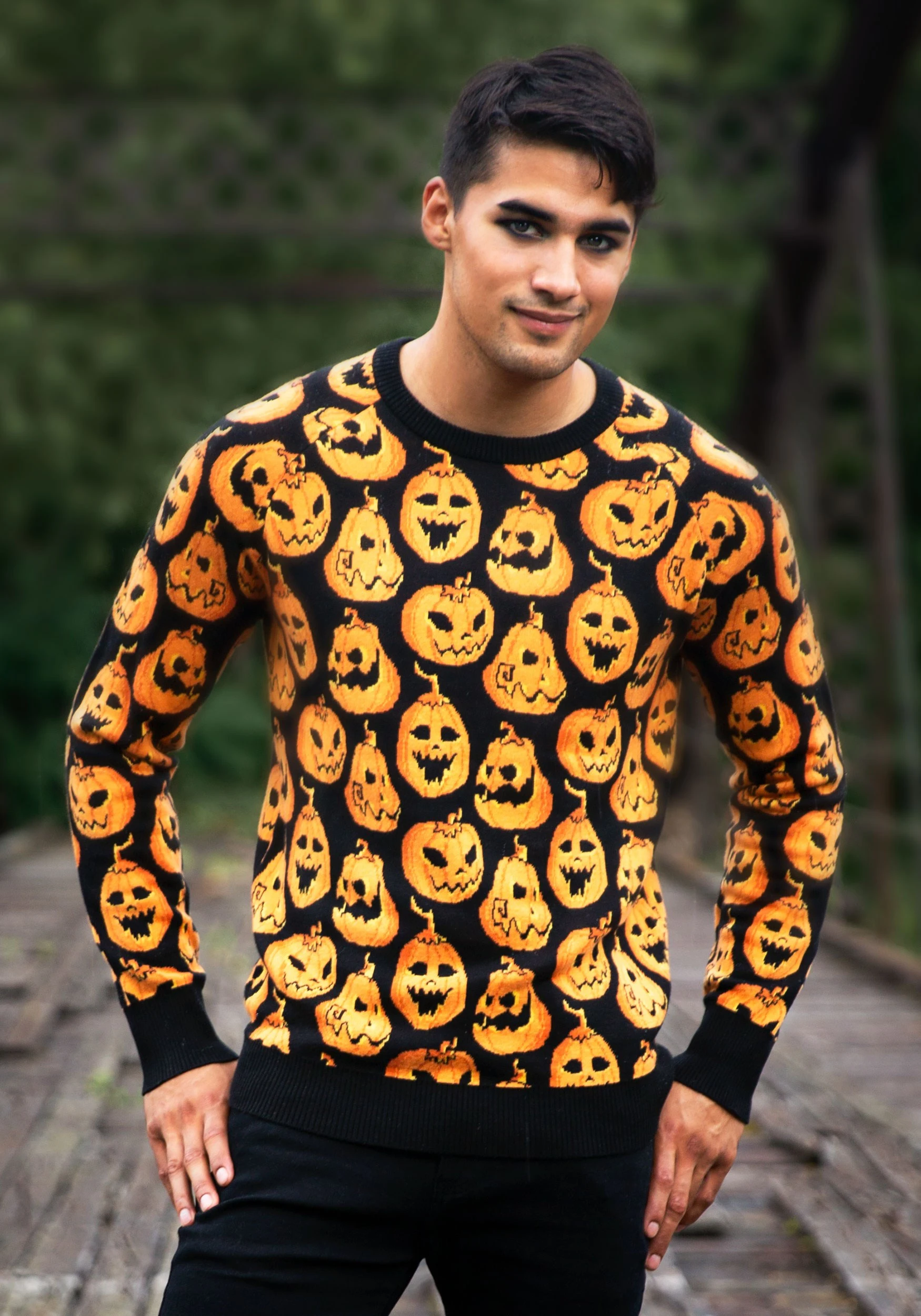 Pumpkin Frenzy Ugly Halloween Sweater - Image 2