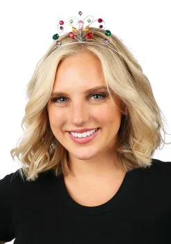 Pink Rainbow Silver Tiara