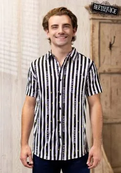 Striped Logo Beetlejuice Shirt