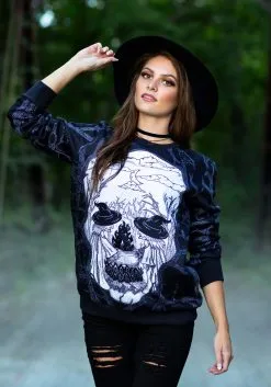 Toil And Trouble Ugly Halloween Sweatshirt For Adults