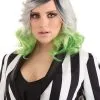 Grey And Green Ombre Wig For Women
