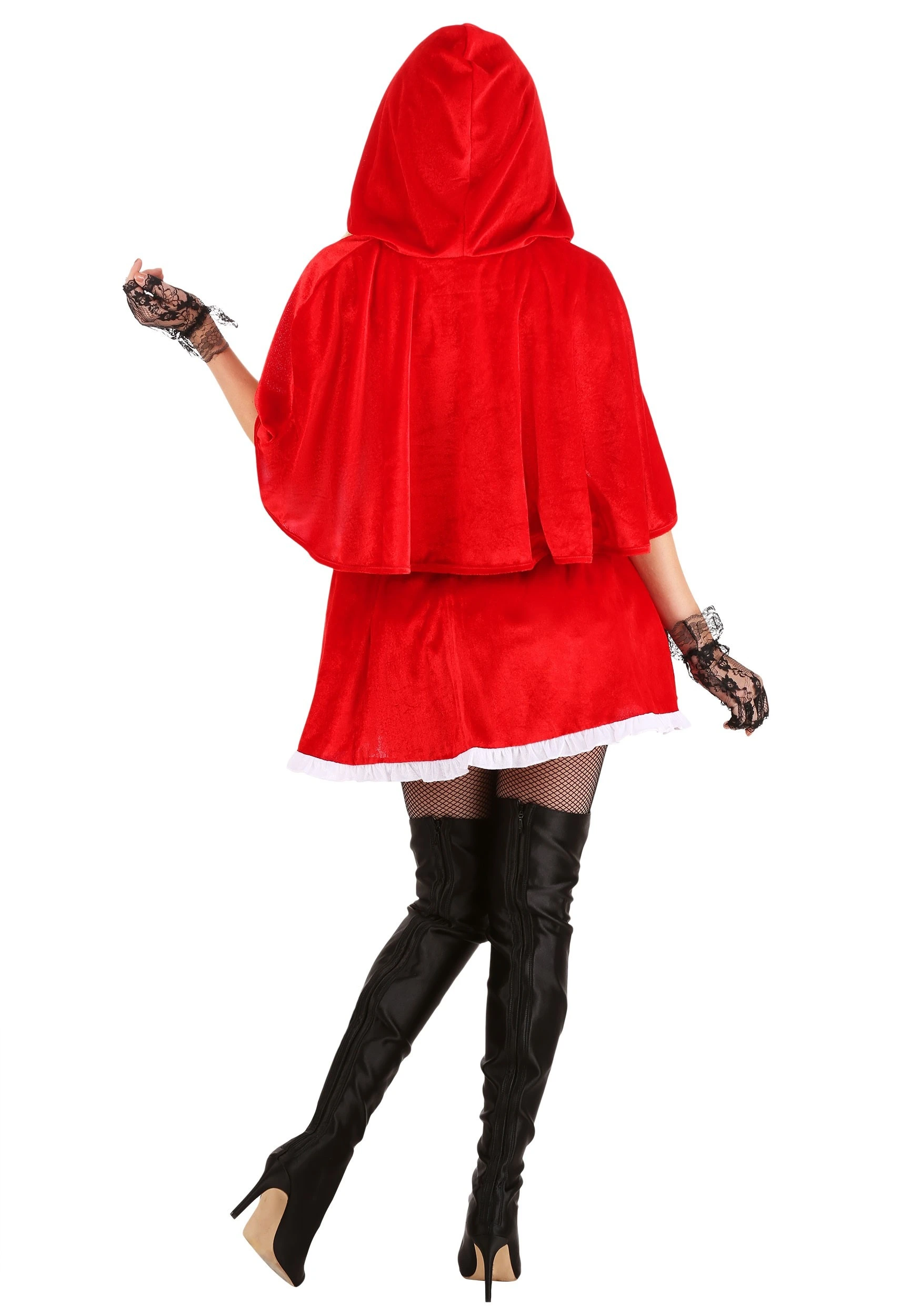 Plus Size Red Hot Riding Hood Costume For Women - Image 5